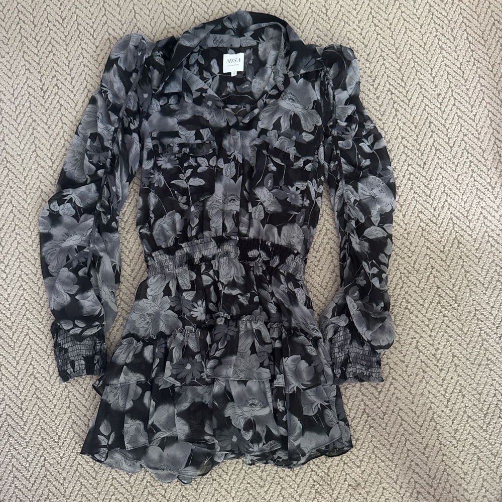 MISA Los Angeles Long Sleeve Mini Dress